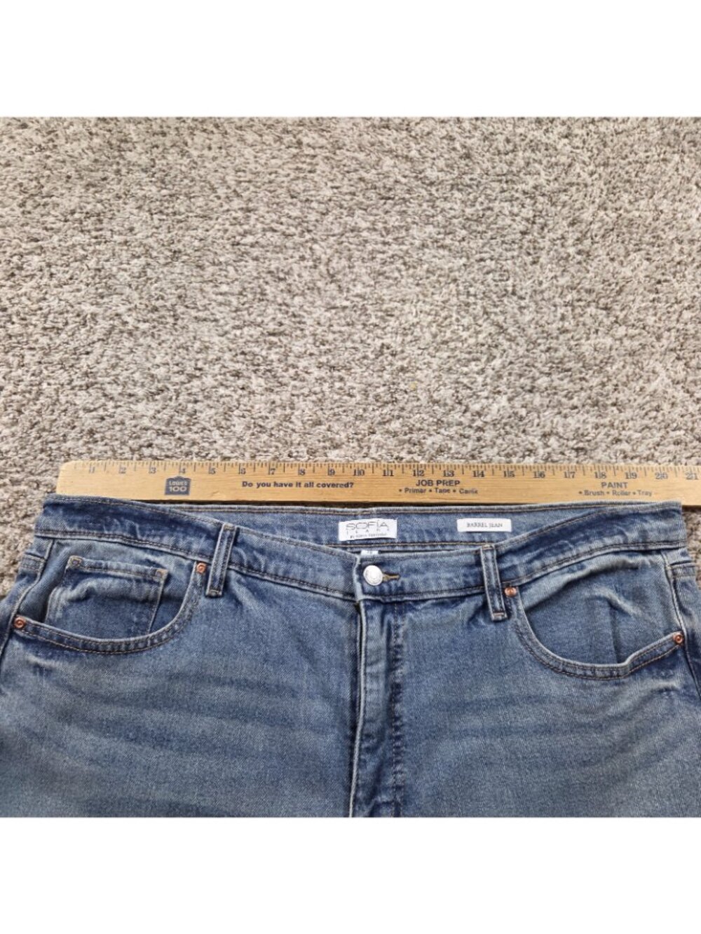 Sofia Jeans Womens 18 Cropped Barrel Leg Denim - Picture 3 of 8